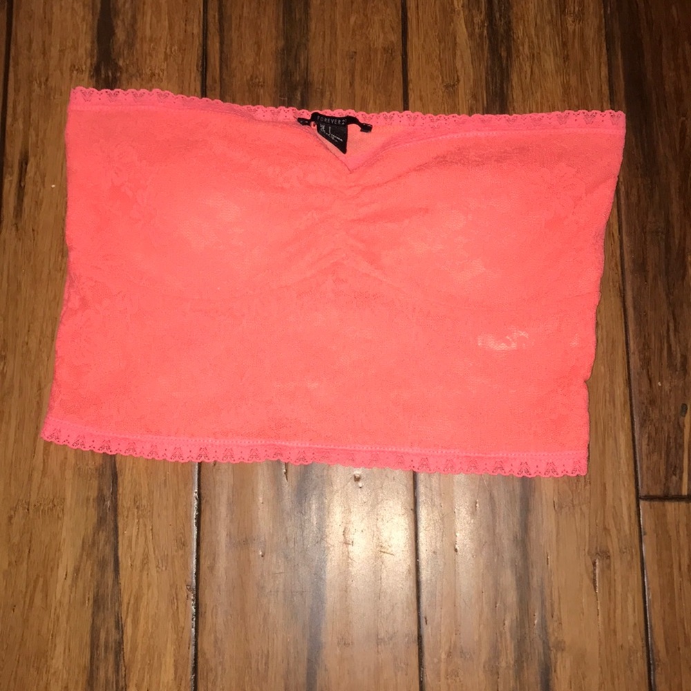 Neon Coral Bandeau